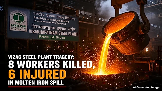 Eight workers killed, six injured in molten iron spill at Visakhapatnam Steel Plant