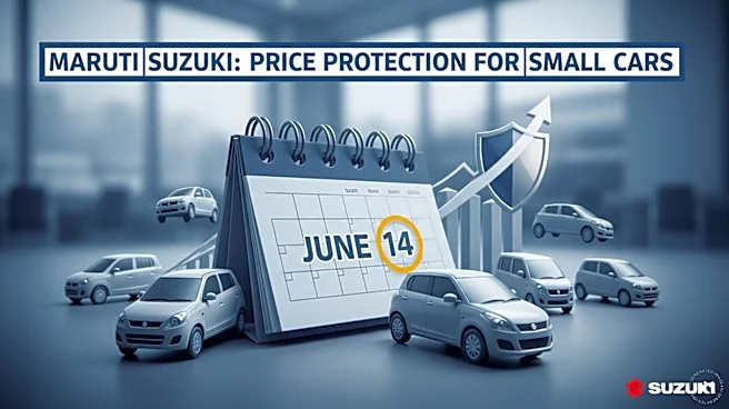Maruti Suzuki announces price protection for small cars booked till June 14