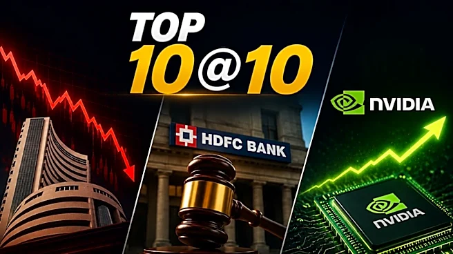 Top 10@10: Markets hit weekly low, Subhash Chandra row, HDFC Bank’s day in court & Nvidia surges