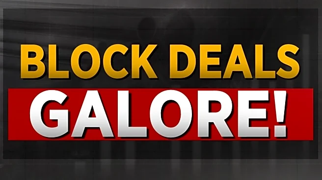 Dalal Street sees block deals worth ₹9,000 crore across five stocks as results season ends