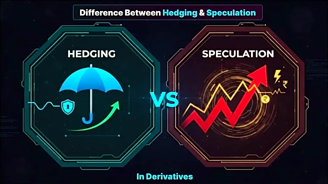 Difference between hedging and speculation in derivatives