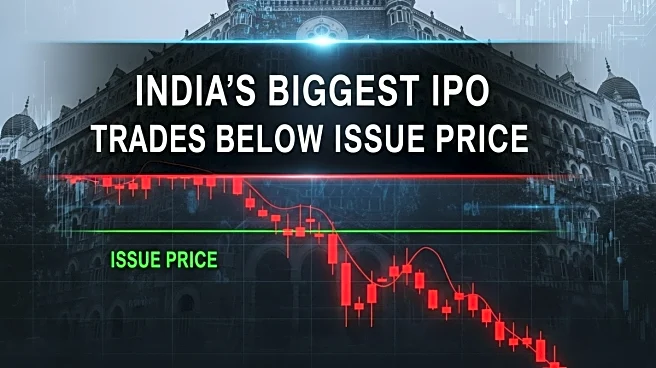 India's biggest IPO now trades 10% below its issue price, posts worst month since listing