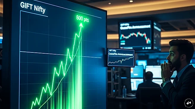 GIFT Nifty surges 800 points in response to Trump's ceasefire announcement