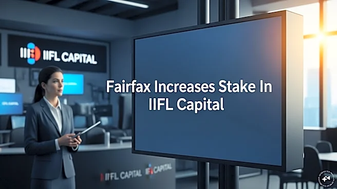 IIFL Capital shares jump after Fairfax India unit buys controlling stake, triggers open offer