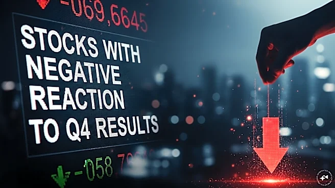 Five stocks seeing the biggest fall after their Q4 results on Friday