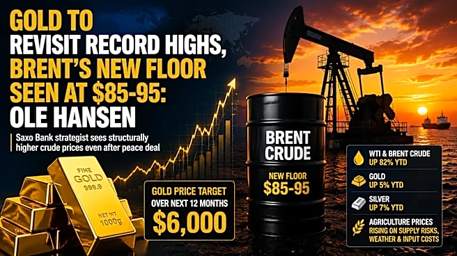 Gold to revisit record highs, Brent’s new floor seen at $85-95: Ole Hansen