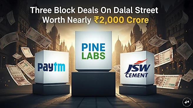 Three companies saw deals worth nearly ₹2,000 crore in block deal window; Details here
