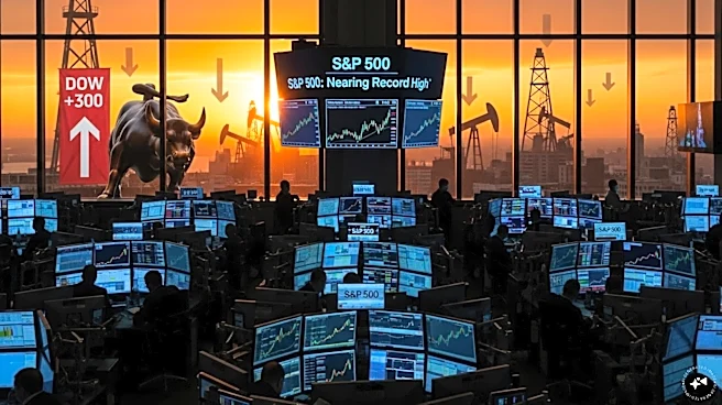 Dow jumps nearly 300 points to hit new record as oil prices retreat