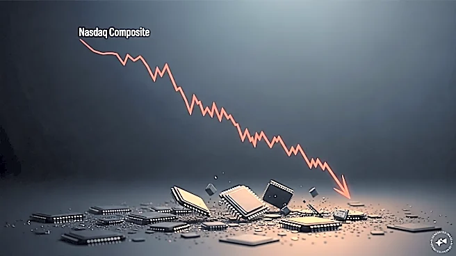 Nasdaq slumps over 3% in biggest drop since October as chip stocks sink
