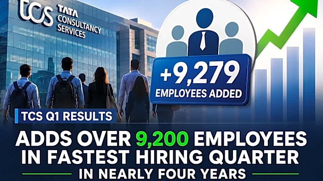 TCS adds over 9,200 employees in fastest hiring quarter in nearly four years