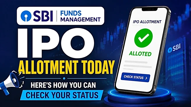 SBI Funds Management IPO Allotment today - Here's how you can check your status