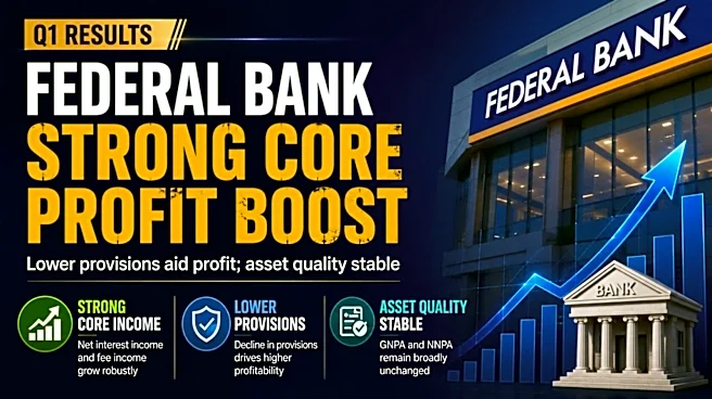 Federal Bank Q1 Results: Strong core income, lower provisions aid profit; asset quality stable