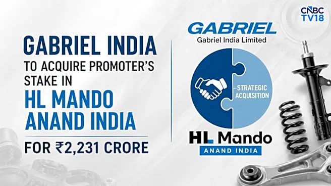 Gabriel India shares fall 6% after ₹2,231 crore HL Mando Anand deal, Q1 margin compression