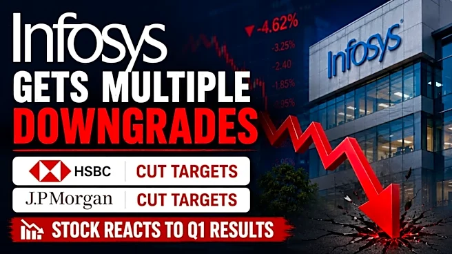 Infosys shares get multiple downgrades, price target cuts after Q1 results; Details here