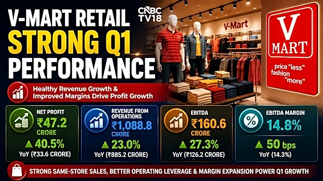 V-Mart Retail Q1 profit climbs 41% on strong revenue growth; Stock gives up gains