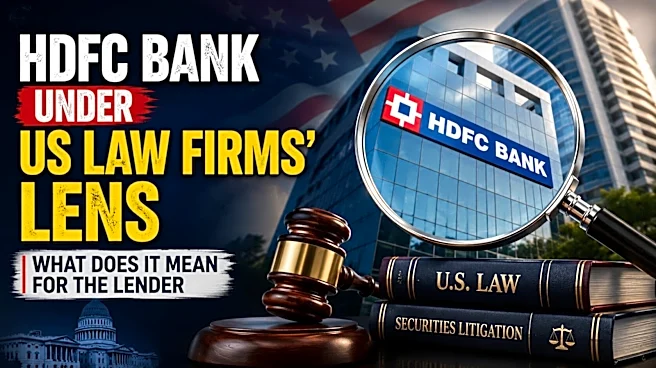 HDFC Bank under investigation from three US law firms for potential securities violations