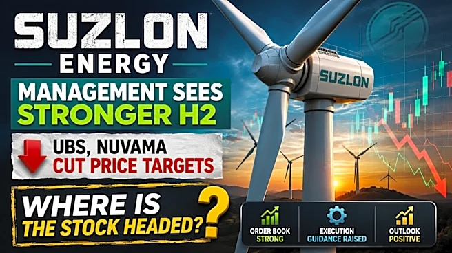 Suzlon Energy share price target cut by Nuvama, UBS after Q1 results but Co sees a stronger H2