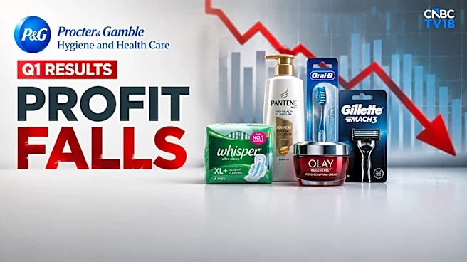 P&G Hygiene and Health Care shares slip 5% after Q1 profit drops 34%, margin contracts