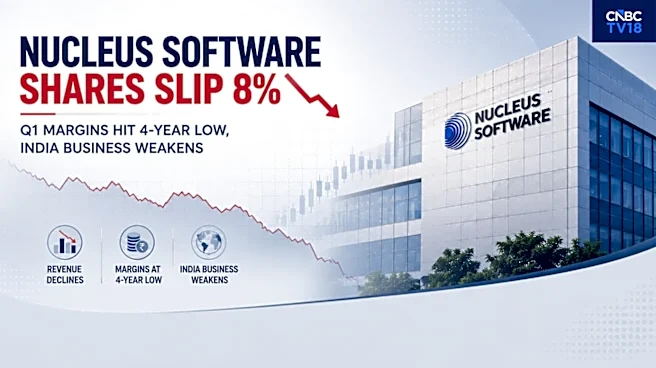 Nucleus Software shares fall 8% after Q1 margins fall to four-year low, India biz drags