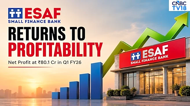 ESAF Small Finance Bank jumps after returning to profit in Q1, asset quality improves
