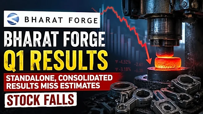 Bharat Forge Q1 Results: Stock falls 8% after ₹358 crore exceptional item drags co to net loss