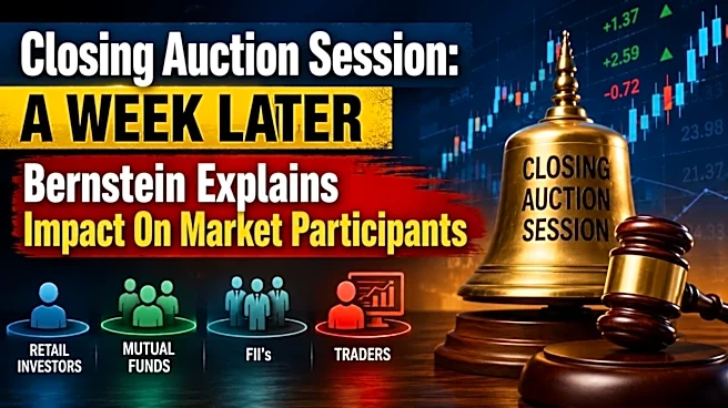 Closing Auction Session a Week Later: Bernstein Highlights Impact on Brokers, Exchanges, AMCs