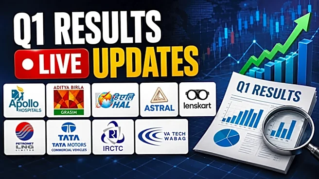 Q1 Results Live Updates: Finolex Cables, TD Power shares extend gains; Apollo, Grasim report today