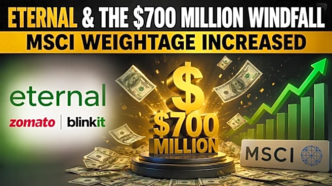 Eternal shares set for inflows worth nearly $700 million after MSCI weightage increase