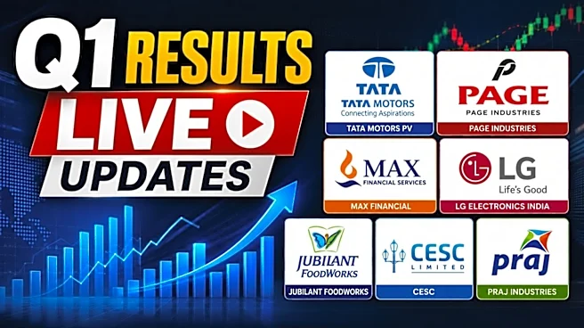 Q1 Results LIVE Updates: Astral shares gain over 7%; Tata Motors PV, LG report today