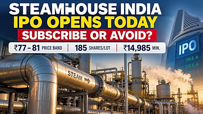 Steamhouse India IPO: How it differs from peers; Check recommendations, lot size, GMP and more