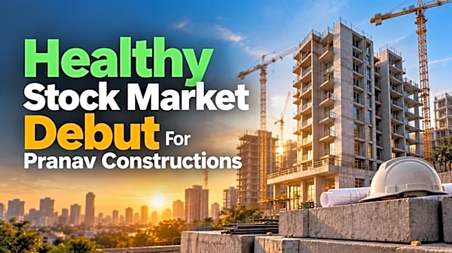 Pranav Constructions shares debut on the bourses at a 33% premium to issue price