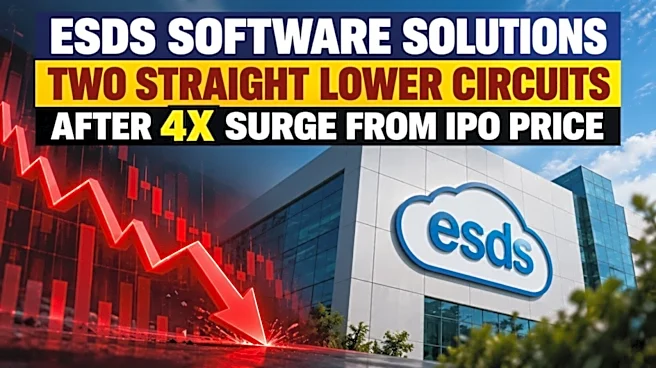 ESDS Software shares in 5% lower circuit for second straight day - Here's why the stock is falling