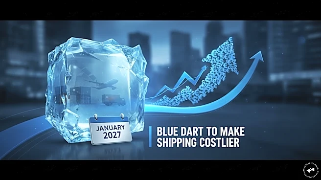 Blue Dart to raise domestic shipping prices by up to 12% from January 2027