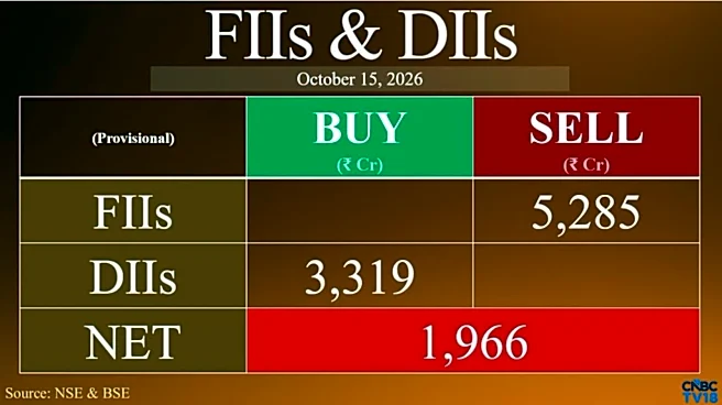FIIs sell ₹5,285 crore of Indian shares, while DIIs buy ₹3,319 crore as market rallies