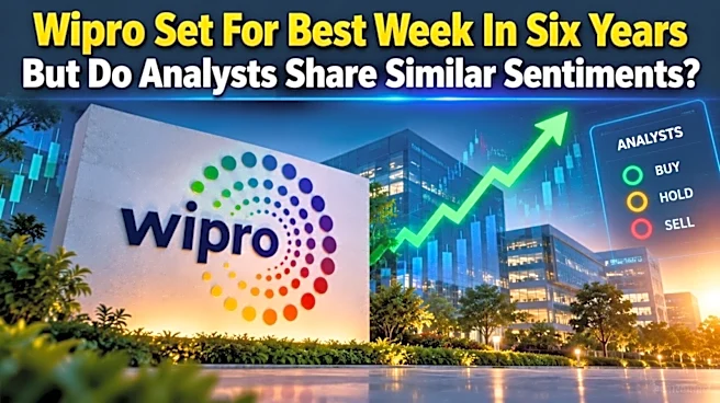 Wipro share price headed for its best week in six years, but stock has most 'sell' ratings among largecap IT