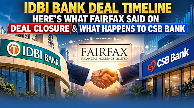 IDBI Bank Deal: Fairfax sees closure in Q1 2027, CSB Bank stake decision pending