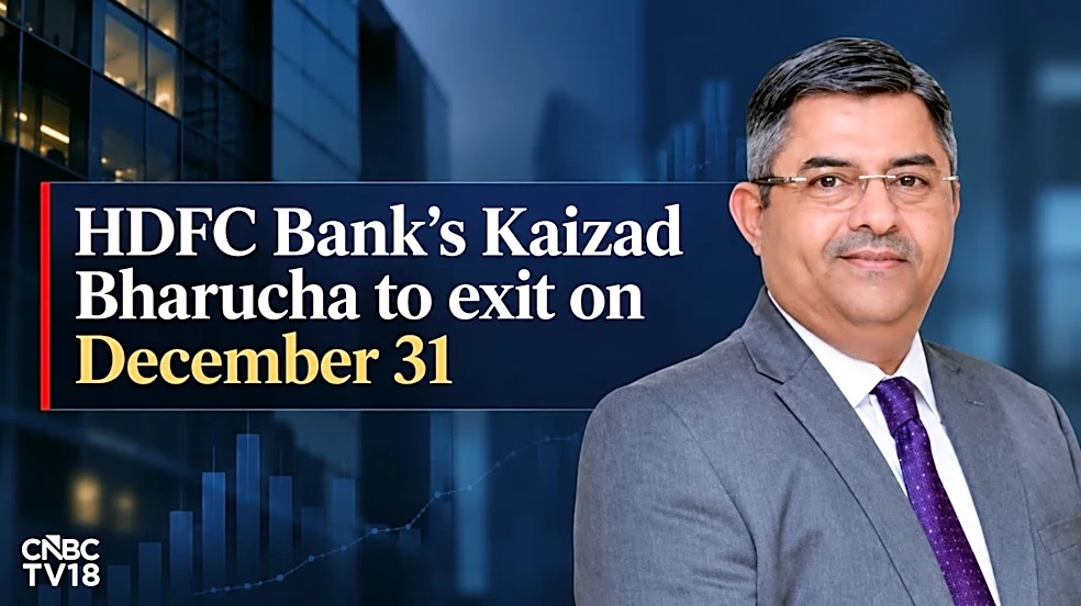 HDFC Bank's Kaizad Bharucha to exit on December 31 after over three decades
