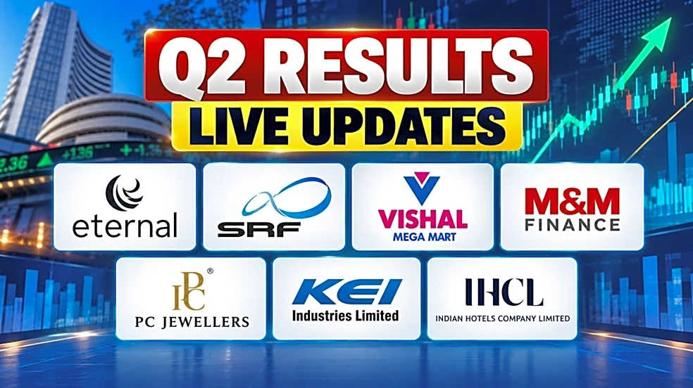 Q2 Results LIVE Updates: IREDA shares decline 3%; Eternal, SRF report today