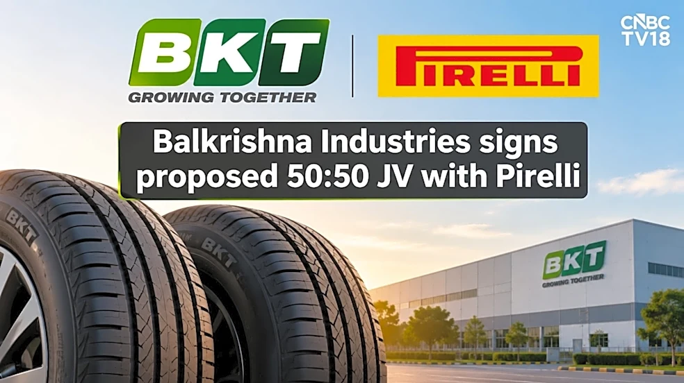 Balkrishna Industries shares rise on proposed 50:50 Pirelli JV for passenger car tyres