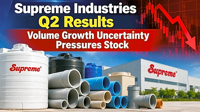 Supreme Industries Q2 Results: Stock falls 4% after full year volume growth guidance cut