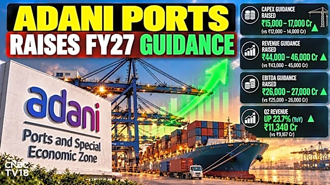 Adani Ports Q2 Results: Revenue, EBITDA guidance band raised by ₹1,000 crore; Capex projections increased