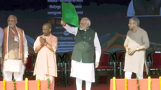 PM Modi flags off 4 new Vande Bharat trains from Banaras railway station