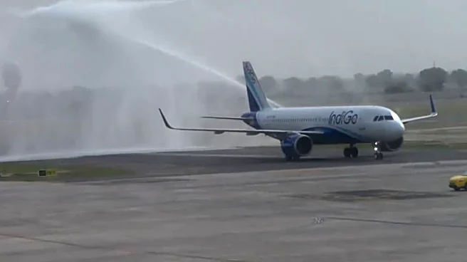 Noida airport in Jewar begins commercial operations as first IndiGo flight lands from Lucknow | Watch
