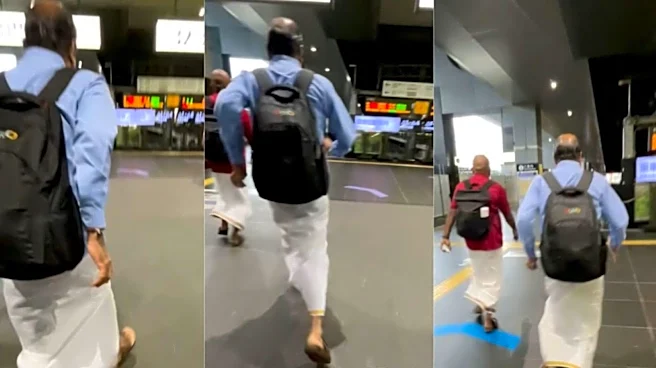 Zoho founder Sridhar Vembu's veshti-clad sprint for Japan's bullet train wins the internet | Watch