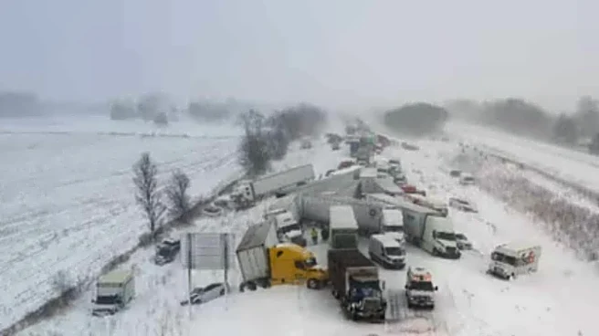 More than 100 vehicles pile up on snowbound Michigan highway, show video footage