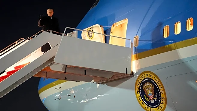 Trump's Air Force One flying to Davos returns due to 'minor electrical' glitch