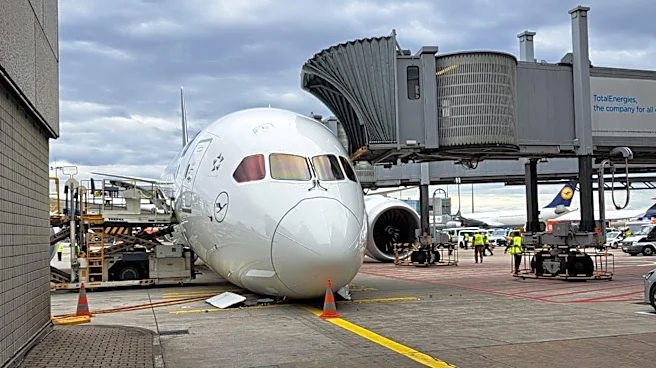 Watch | Lufthansa staff injured after Boeing 787 nose gear collapses before flight at Frankfurt airport