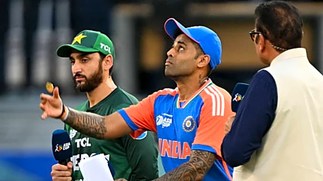 Asia Cup 2025: Suryakumar Yadav avoids handshake with Salman Ali Agha at toss in India-Pakistan clash