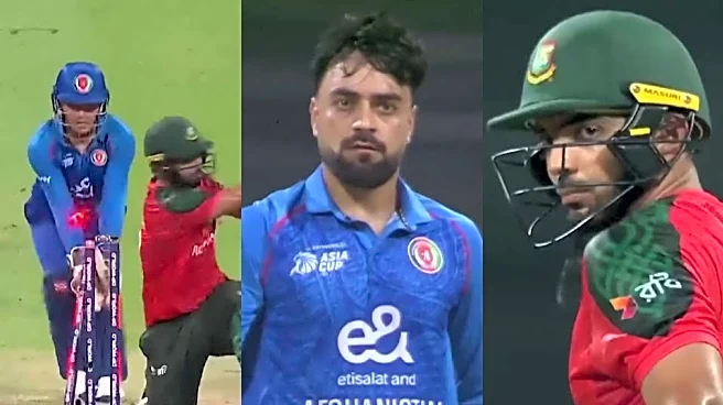 Video of the Day - Asia Cup 2025: Rashid Khan pegs back Saif Hassan's off stump