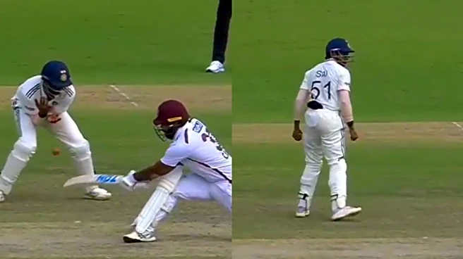 [WATCH] IND vs WI 2025: Sai Sudharsan takes unbelievable catch to dismiss John Campbell, gets injured in the process